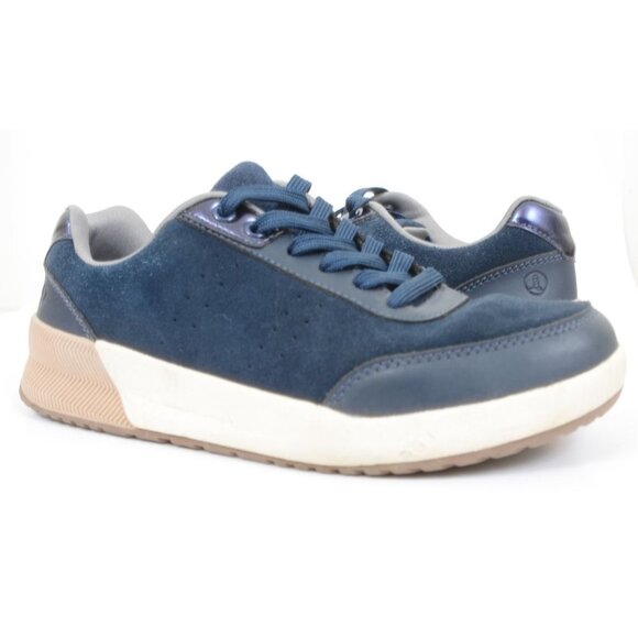 Lands' End Errand Runner Trainers Blue Suede Leather Sneakers Women's 8B Comfy - Picture 2 of 12